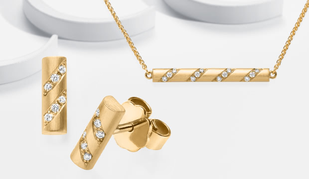 Bijoux en diamant en or rose | acredo