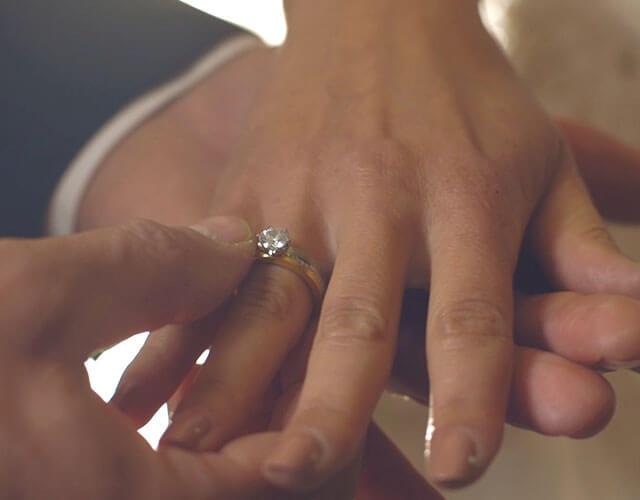 The right side for the ring